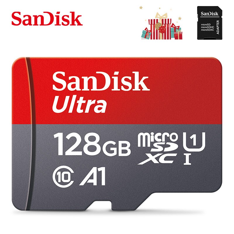 SanDisk-ũ SD ī Class10 TF ī Ÿ-C 100% GB ִ 128 Mb/s ޸ ī 120g, Ʈ  º USB2.0 , 128